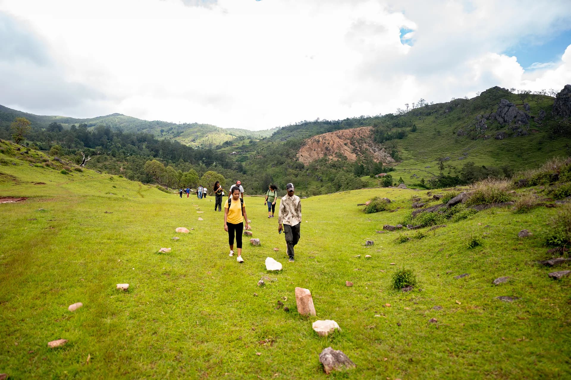 Walking the highland pastures outside Maubisse