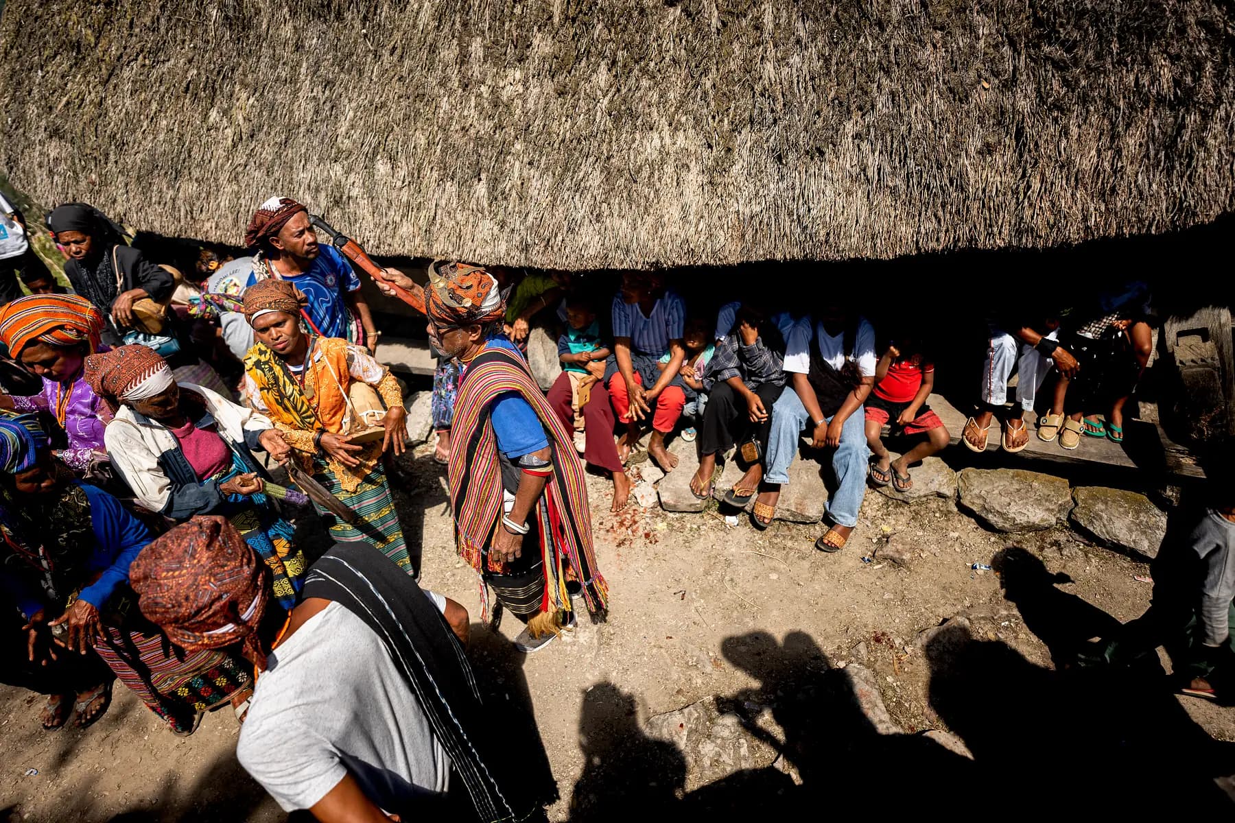 Dancing in the shade of the sacred house