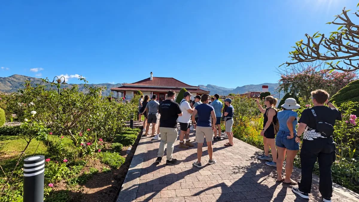 A garden path above the Maubisse hills