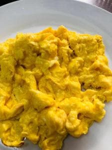 Palm Beach Hotel Dili — fresh pineapple and mango platter for breakfast